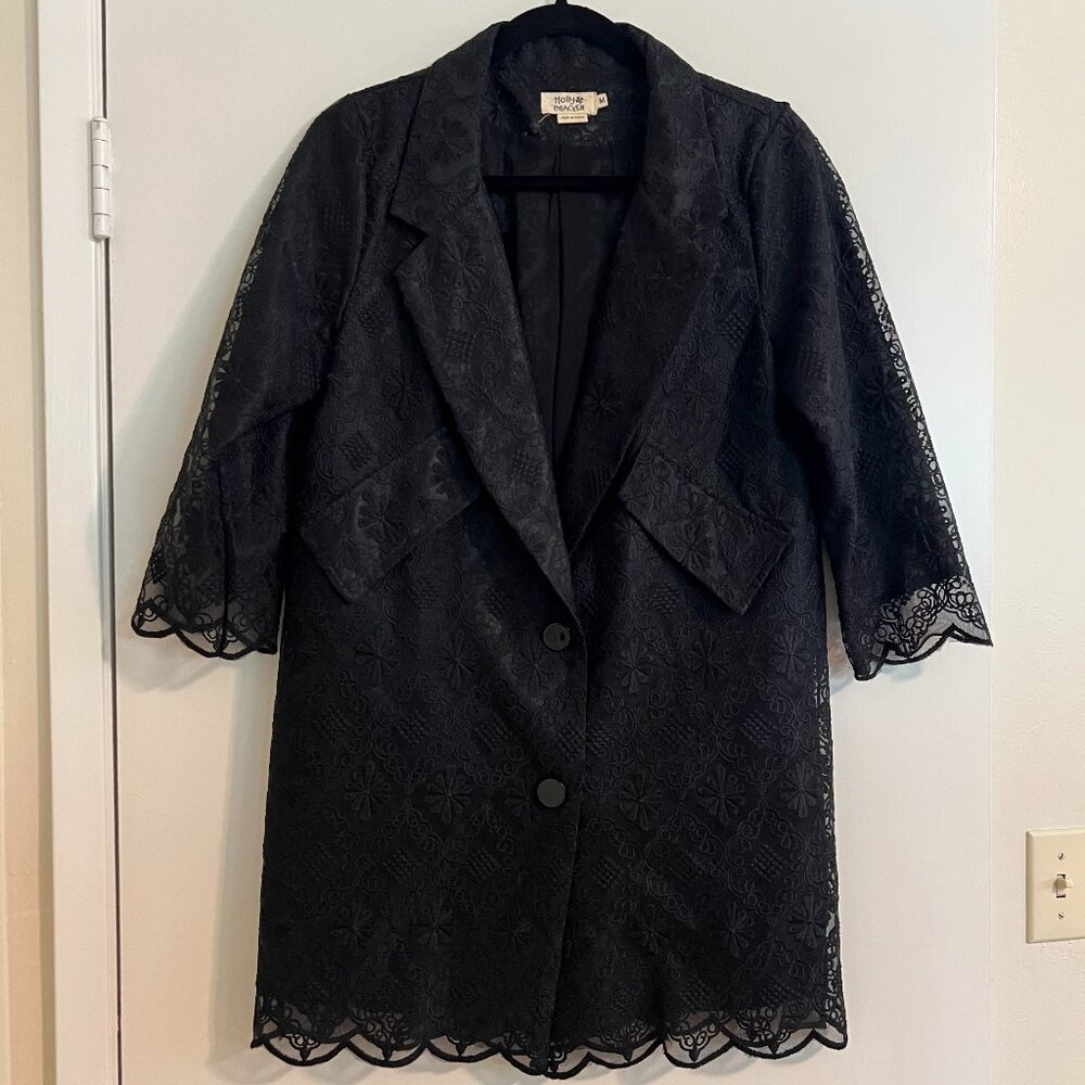 Lace Black Coat
